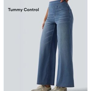 Halara Flex Denim High Rise Wide Leg Jeans NWT (M)